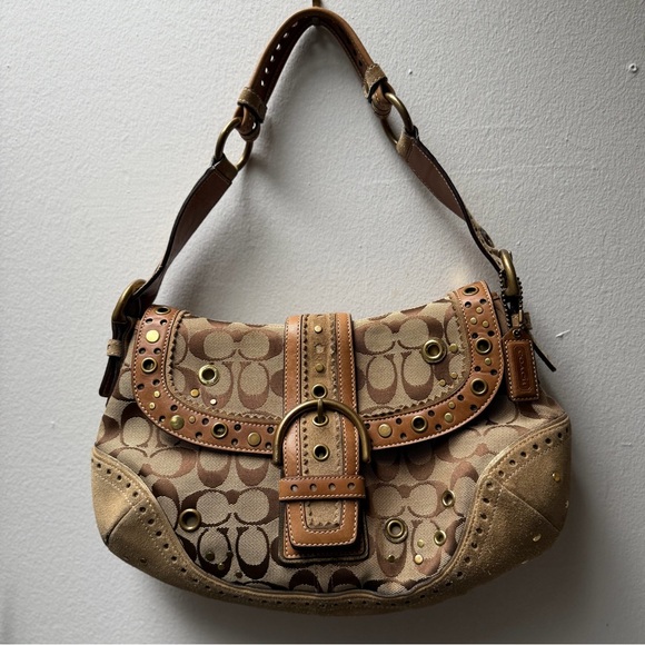 Coach Handbags - Coach Soho  Signature C Canvas Rivet  9451